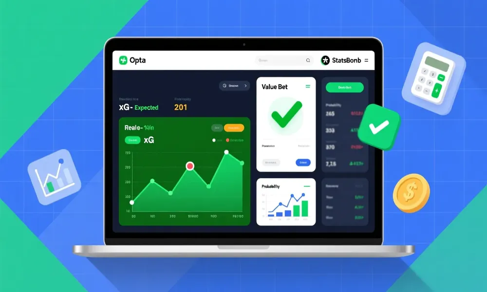 An&aacute;lisis de apuestas deportivas usando Expected Goals xG para encontrar valor en las cuotas