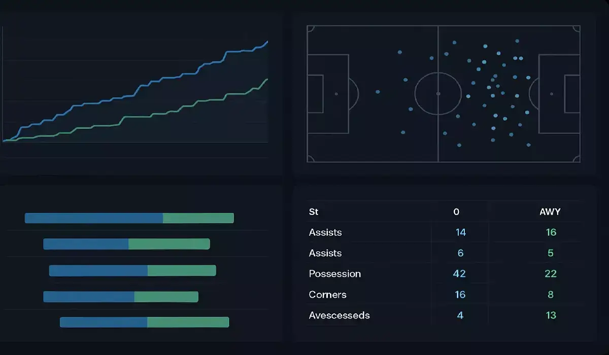 Dashboard profesional de análisis de partidos de fútbol