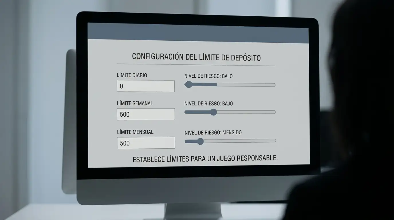 Configuración de límites de depósito en plataforma de apuestas regulada por DGOJ