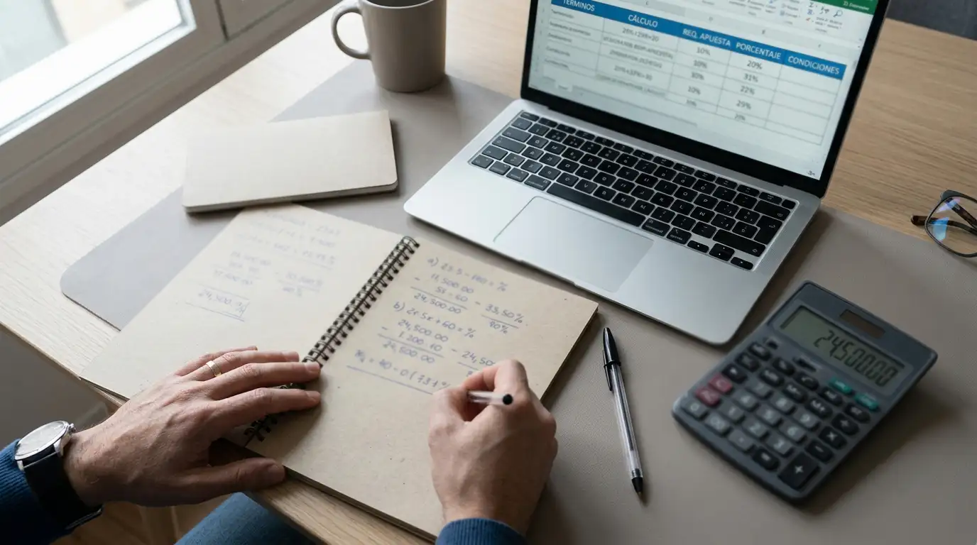 Cálculo del valor real de bonos y freebets en casas de apuestas