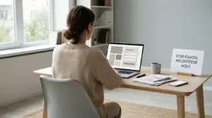 Proceso de registro en casa de apuestas española desde dispositivo personal